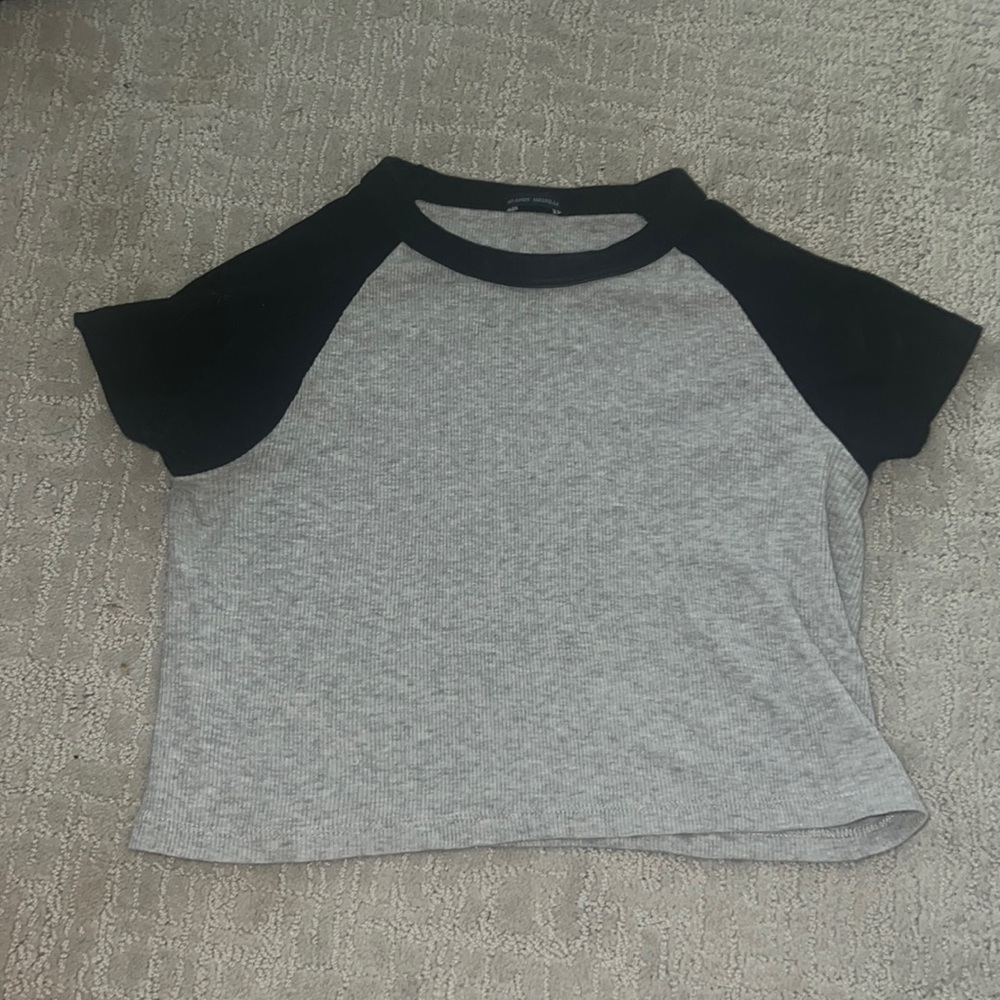 Black/grey basic brandy tee